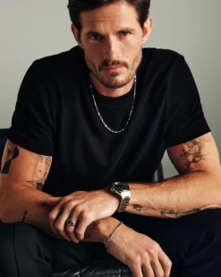 Łańcuszek srebrny - kostka