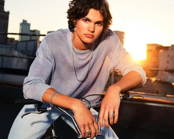 Łańcuszek srebrny - pancerka