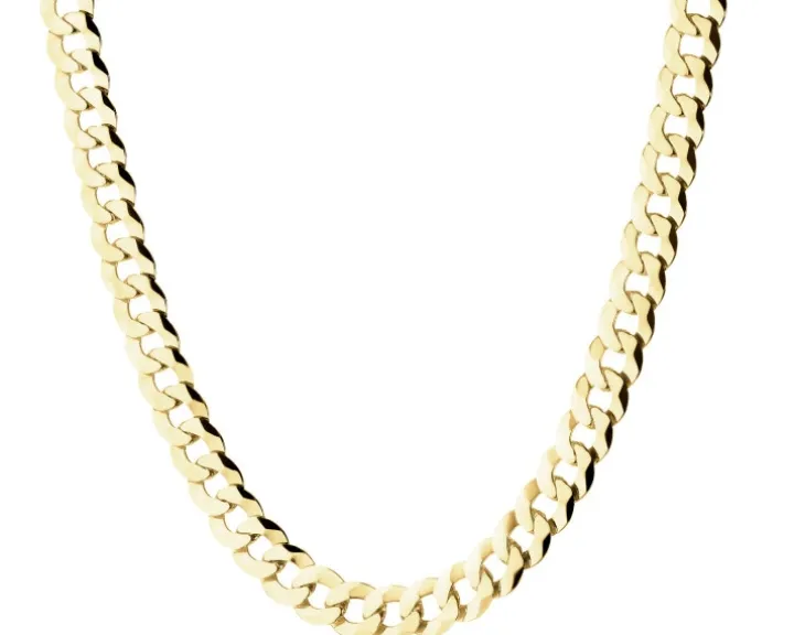 Łańcuszek srebrny pozłacany - pancerka