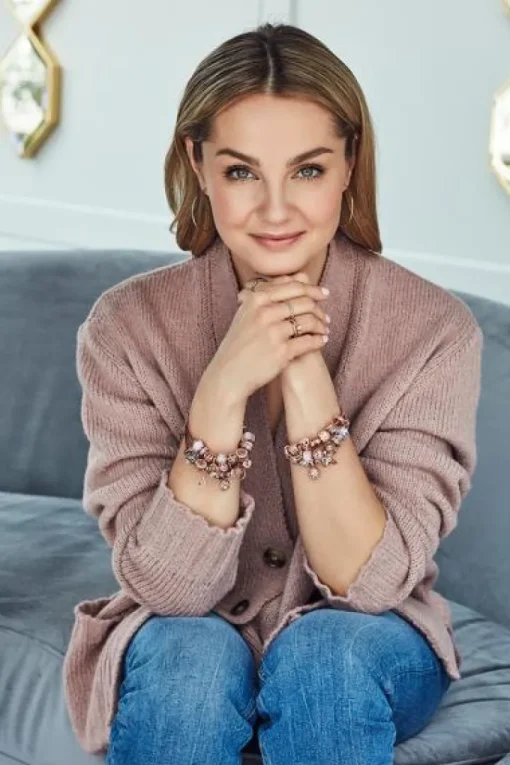 Bransoletka srebrna beads