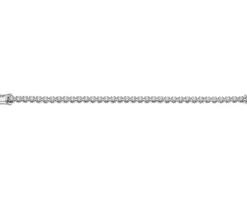 Bransoletka z białego złota z brylantami - 18 cm - 7,00 ct - próba 750