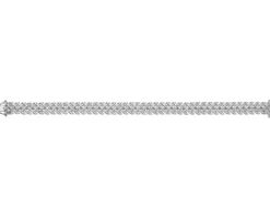 Bransoletka z białego złota z brylantami - 18 cm - 7,00 ct - próba 585