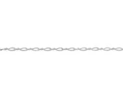 Bransoletka z białego złota z brylantami - 1,50 ct - próba 750