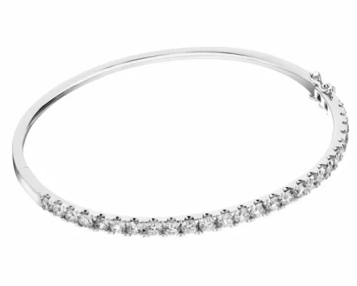 Bransoletka z białego złota z brylantami - 3,01 ct - próba 585