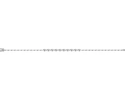 Bransoletka z białego złota z brylantami - 18 cm - 0,23 ct - próba 585