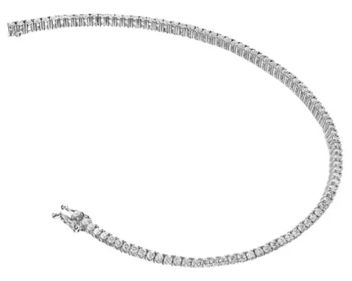 Bransoletka z białego złota z brylantami - 19 cm - 2,24 ct - próba 585