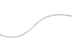 Bransoletka z białego złota z brylantami -  18 cm - 3,00 ct - próba 585