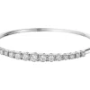 Bransoletka z białego złota z brylantami - 1,35 ct - próba 585