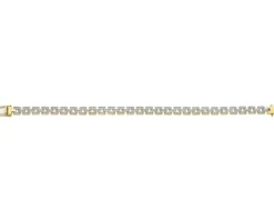 Bransoletka z żółtego złota z brylantami - 1,18 ct - próba 585