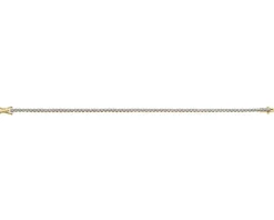 Bransoletka z żółtego złota z brylantami - 18 cm - 1,00 ct - próba 585