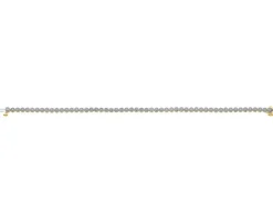 Bransoletka z żółtego złota z diamentami - 19 cm - 1,33 ct - próba 585
