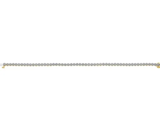 Bransoletka z żółtego złota z diamentami - 19 cm - 1,33 ct - próba 585