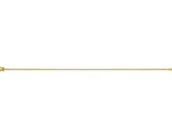 Bransoletka z żółtego złota z diamentami - 18 cm - 0,17 ct - próba 375