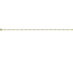 Bransoletka z żółtego złota z brylantami - 19 cm - 0,15 ct - próba 585