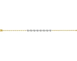 Bransoletka  z żółtego złota z brylantami - 1,58 ct - próba 585