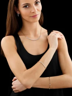 Bransoletka  z żółtego złota z brylantami - 1,58 ct - próba 585