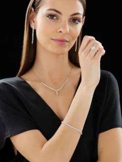 Bransoletka z żółtego złota z brylantami - 18 cm - 2,00 ct - próba 585