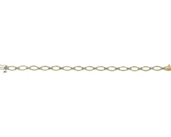 Bransoletka z żółtego złota z diamentami - 18 cm - 0,36 ct - próba 585