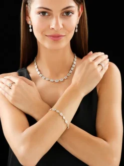 Bransoletka z żółtego złota z diamentami - 19 cm - 2,66 ct - próba 585