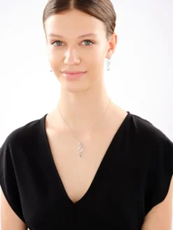 Kolczyki srebrne z cyrkoniami - koła