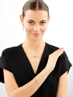 Kolczyki srebrne z cyrkoniami