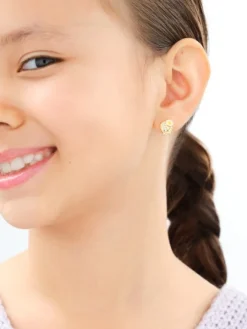 Kolczyki srebrne z cyrkoniami i emalią - Looney Tunes, Tweety, Warner Bros. Discovery