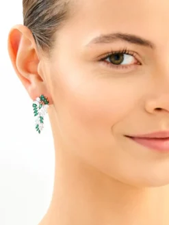 Kolczyki srebrne z cyrkoniami