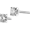 Kolczyki z białego złota z brylantami - 0,36 ct - próba 750
