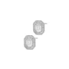 Kolczyki z białego złota z diamentami - 1,16 ct - próba 750