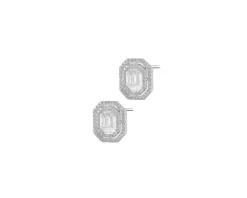 Kolczyki z białego złota z diamentami - 1,16 ct - próba 750