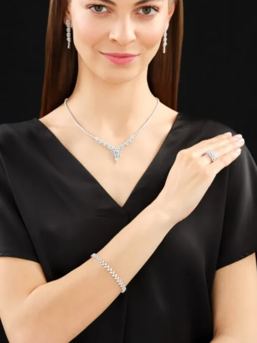 Kolczyki z białego złota z  brylantami - 1,30 ct - próba 750