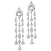 Kolczyki z białego złota z diamentami - 7,25 ct - próba 750