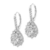 Kolczyki z białego złota z diamentami - 3,17 ct - próba 750