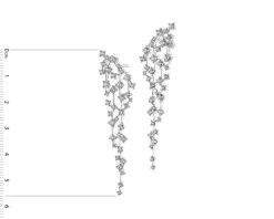 Kolczyki z białego złota z brylantami - 2,18 ct - próba 585