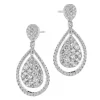Kolczyki z białego złota z brylantami - 4,29 ct - próba 750