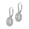 Kolczyki z białego złota z diamentami - SI1/G - 2,70 ct - próba 750