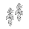 Kolczyki z białego złota z diamentami - 2,22 ct - próba 750
