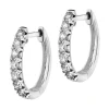 Kolczyki z białego złota z brylantami - 1,12 ct - próba 585
