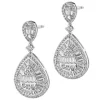 Kolczyki z białego złota z diamentami - 1,53 ct - próba 750