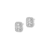 Kolczyki z białego złota z diamentami - 1,40 ct - próba 585