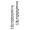 Kolczyki z białego złota z diamentami - 1,99 ct - próba 750