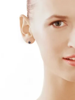 Kolczyki z białego złota z diamentami - SI2/H - 1,11 ct - próba 750
