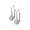 Kolczyki z białego złota z brylantami - 0,32 ct - próba 585