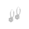 Kolczyki z białego złota z brylantami - 0,83 ct - próba 585
