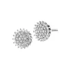 Kolczyki z białego złota z diamentami - 0,24 ct - próba 585
