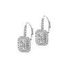 Kolczyki z białego złota z diamentami - 0,72 ct - próba 585