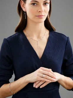 Kolczyki z białego złota z brylantami - 1,06 ct - próba 750