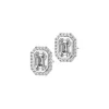 Kolczyki z białego złota z diamentami - 0,95 ct - próba 750