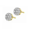 Kolczyki z żółtego złota z brylantami - 0,41 ct - próba 585
