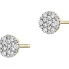 Kolczyki z żółtego złota z brylantami - 0,48 ct - próba 585